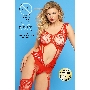 Костюм-сетка Candy Girl Britney красный, OS