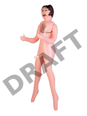 Кукла надувная Dolls-X by TOYFA Jacob, мужчина, телесный, 160 см