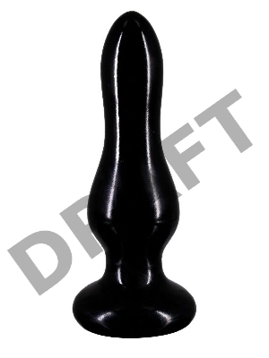 Черная анальная пробка MAGNUM 11 - 11 см.