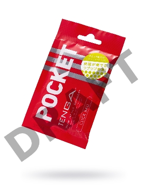 Нереалистичный мастурбатор TENGA Pocket Click Ball, TPE, белый, 7,5 см