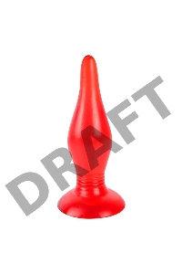 Красная анальная втулка - 15 см.
