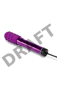 Фиолетовый жезловый вибратор Le Wand Grand Bullet с двумя нежными насадками
