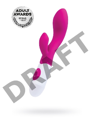 Вибратор с клиторальным стимулятором TOYFA A-Toys Fela, силикон, розовый, 20,5 см