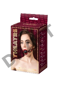 Кляп TOYFA Theatre, PU кожа, красный, 65 см