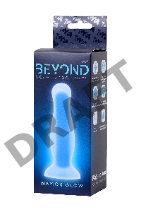 Анальная втулка светящаяся в темноте Beyond by Toyfa Namor Glow, силикон, прозрачный, 12,5 см