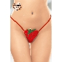Стринги Клубничка SoftLine Collection, красный, S/L