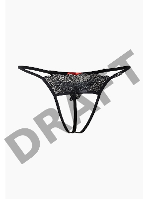 Фривольные трусики с доступом и черным кружевом (Easy to love)