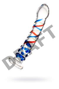 Нереалистичный фаллоимитатор Sexus Glass, стекло, прозрачный, 18 см