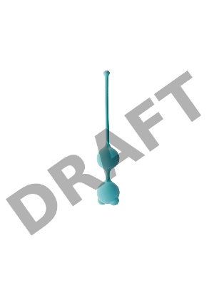 Вагинальные шарики Beta, цвет аквамарин (LYRA)