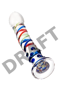 Нереалистичный фаллоимитатор Sexus Glass, стекло, прозрачный, 18 см