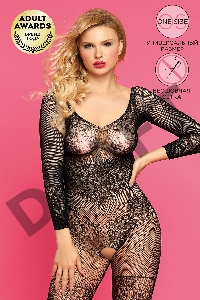 Костюм-сетка Candy Girl Tasha, черный, OS