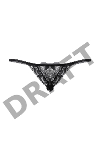 Стринги с двойным доступом SoftLine Collection, черный, XL