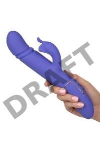 Фиолетовый вибратор-кролик Shameless Seducer - 25,5 см.