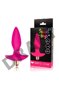 Розовая коническая анальная пробка Sweet Toys - 10,5 см.