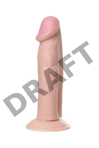 Вибратор TOYFA RealStick Nude реалистичный, PVC, телесный, 7 режимов вибрации, 19,5 см