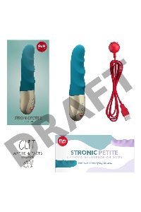 Пульсатор-мини Fun Factory STRONIC PETITE, силикон, голубой, 17 см