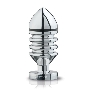 Металлическая анальная пробка Hector Helix Buttplug S - 10 см.