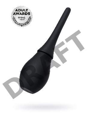 Анальный душ A-toys by TOYFA, силикон, черный, 23,8 см