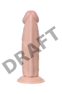 Вибратор TOYFA RealStick Nude реалистичный, PVC, телесный, 7 режимов вибрации, 19,5 см