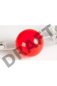 Кляп TOYFA Theatre, силикон, красный