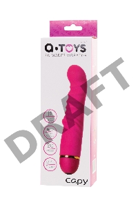 Нереалистичный вибратор A-Toys by TOYFA Capy, силикон, розовый, 17,4 см, Ø 3,4