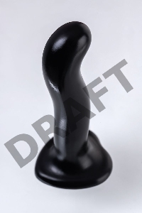 Ремневой нереалистичный страпон Strap-on-me, P&G SPOT, L, силикон, черный, 19 см.