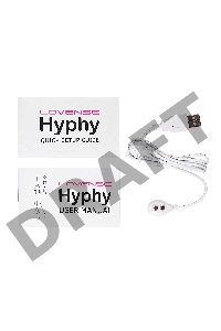 Вибратор LOVENSE Hyphy  с клиторальным стимулятором, силикон, фиолетовый, 21,6 см