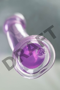 Нереалистичный фаллоимитатор Jelly Dildo M Toyfa Basic, TPE, фиолетовый, 18 см