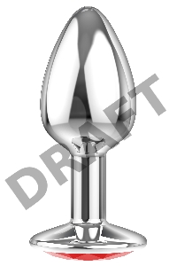 Анальная пробка Diamond Red Sparkle Small 4009-06Lola