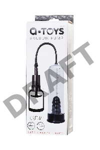 Помпа для пениса TOYFA A-Toys, PVC, чёрный, 20,5 см