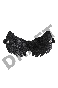 Маска Pecado BDSM, с ушками кошки закрытая, натуральная кожа, чёрная