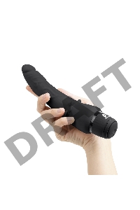 Черный анальный вибратор 7 Slim Anal Realistic Vibrator - 20 см.