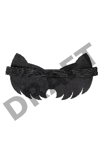 Маска Pecado BDSM, с ушками кошки закрытая, натуральная кожа, чёрная