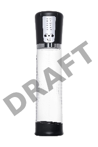 Автоматическая помпа для пениса Sexus Men Expert Sigurd, ABS-пластик, черная, 29 см