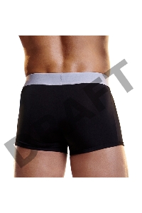 Черные мужские боксеры HUSTLER на широкой резинке из микрофибры, XL