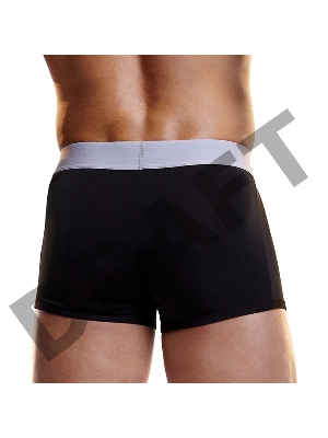 Черные мужские боксеры HUSTLER на широкой резинке из микрофибры, XL