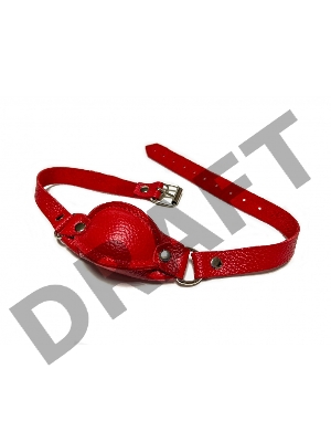 Кляп кожаный красный 60015ars