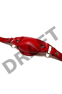 Кляп кожаный красный 60015ars