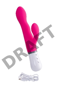 Вибратор LOVENSE Nora с клиторальным стимулятором, силикон, розовый, 20 см