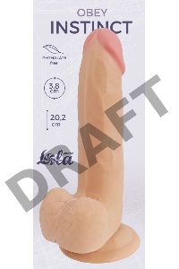 Телесный фаллоимитатор Obey Instinct - 20,2 см.