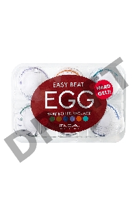 Набор нереалистичных мастурбаторо TENGA  EGG - II, TPE, белый, 6,1 см, 6 шт
