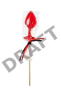 Леденец Sosuчki, «Анальная втулка малая Whiskey», красный 29гр.