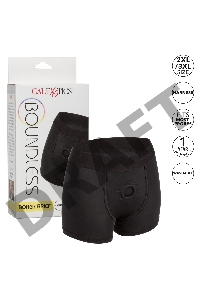 Черные трусы-боксеры BOUNDLESS BOXER BRIEF HARNESS S/M
