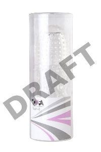 Насадка рельефная TOYFA, TPE, прозрачный, 13,5 см