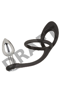 Анальная пробка с эрекционным кольцом STARFUCKER MINI PLUG