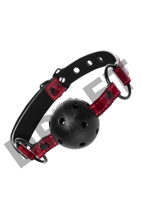 Кляп TOYFA Theatre, PU кожа, красный, 65 см