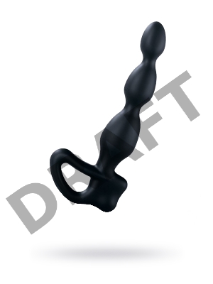 Электростимулятор Mystim Big Bend-itt, силикон, черный, 18 см