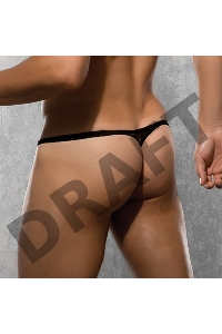 Черные ажурные стринги DOREANSE L