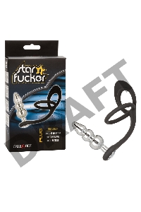 Анальная елочка с эрекционным кольцом STARFUCKER BEADED PLUG