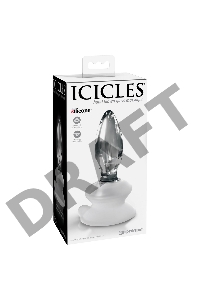 Стеклянная пробка с силиконовой присоской, прозрачная